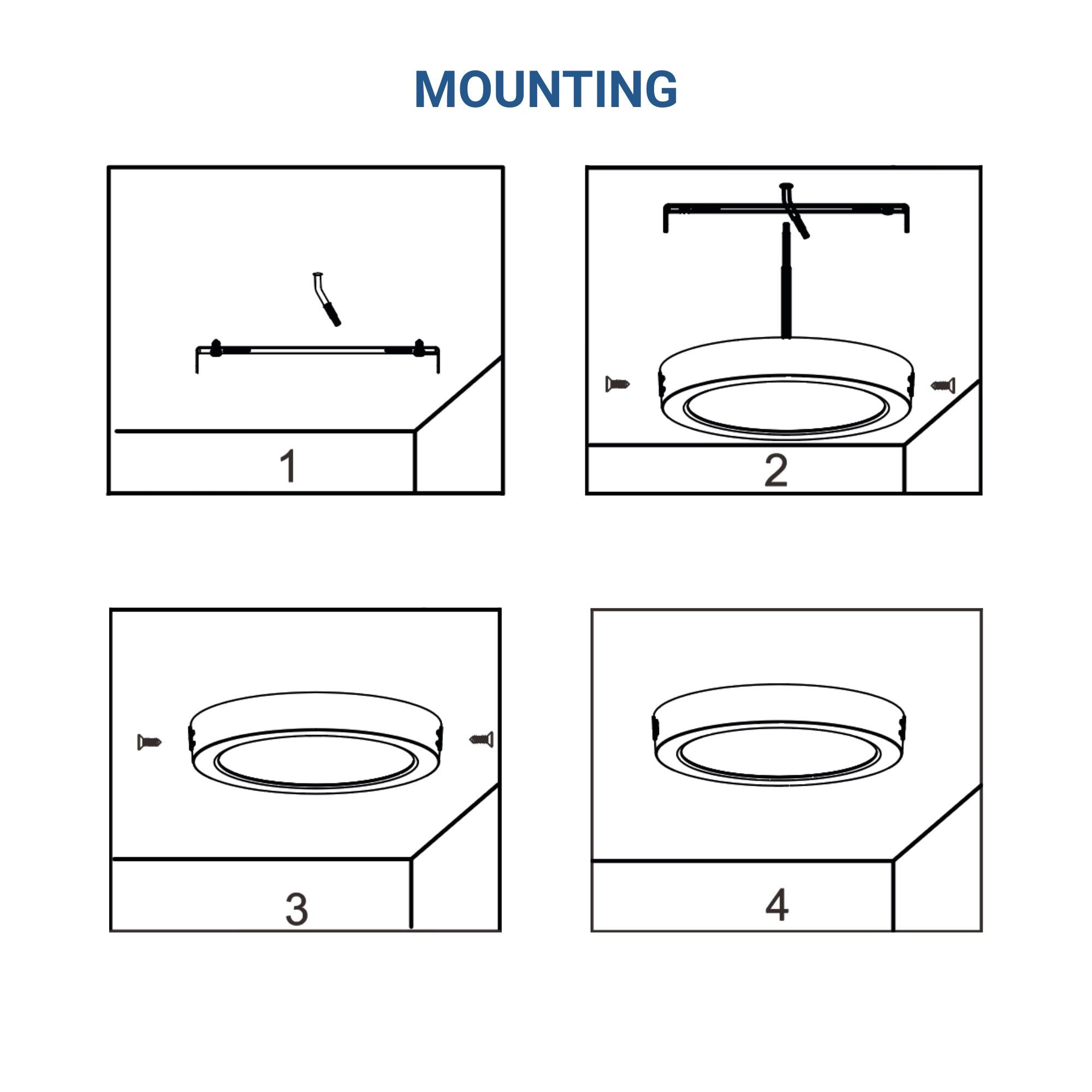 Plafón LED redondo de superficie - 12W - Alta Eficiencia (11)