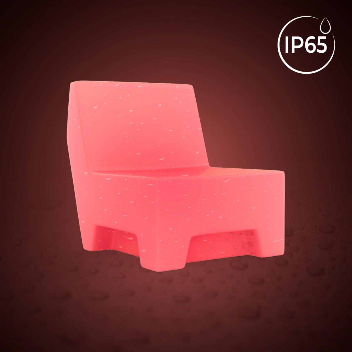 Asiento luminoso LED RGBW - XL - 16W - Recargable - Barcelona Led-Mobiliario