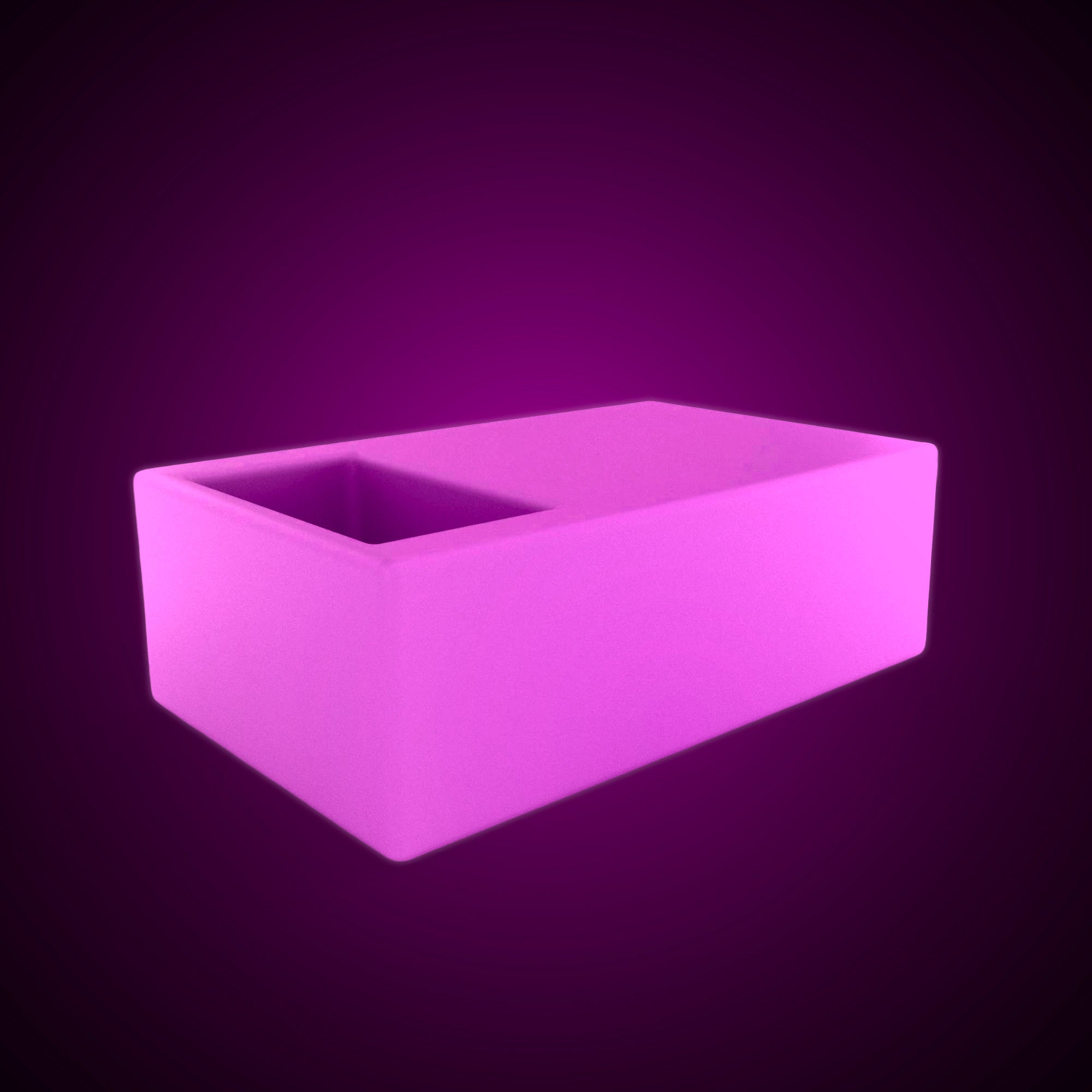 Mesa luminosa LED RGBW con bandeja para hielo  - 24W - Recargable (7)