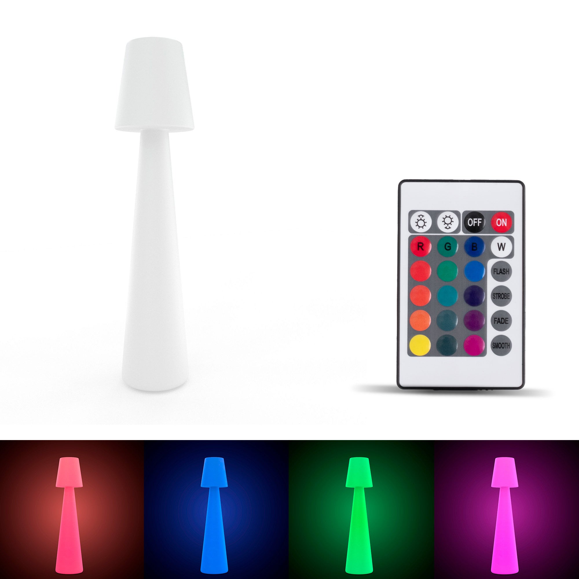 Lámpara de pie LED RGBW - XL - Recargable - 150 cm (14)