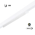 Verstelbare opalen lineaire spot magnetische rail 48V CCT - 18W - DALI-2 dimbaar 2