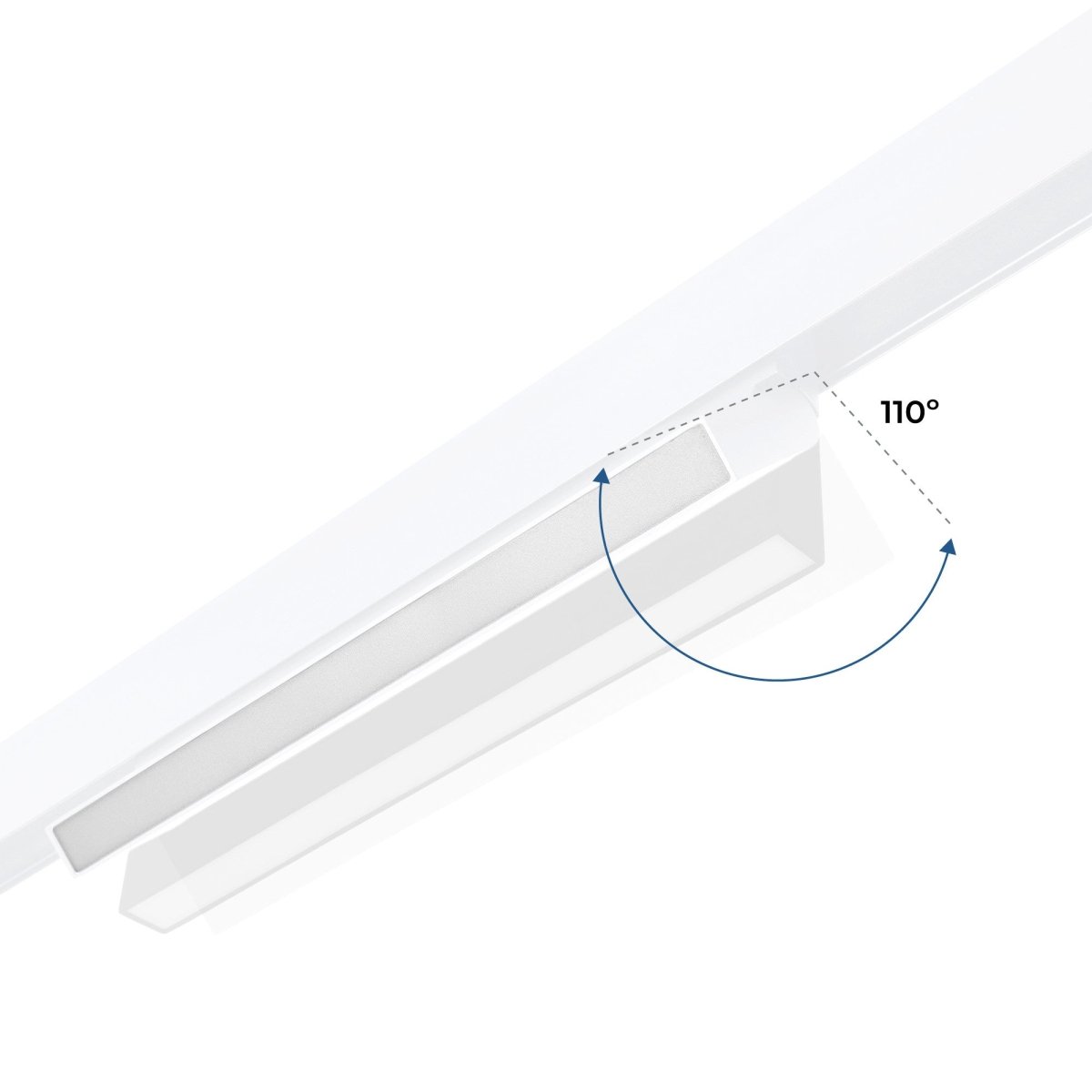 Foco lineal opal orientable carril magnético 48V CCT - 18W - DALI-2 regulable - Barcelona Led-