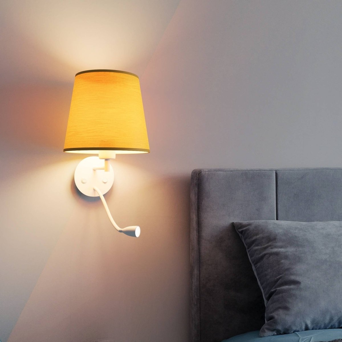 Aplique de pared para lectura "MAR" - E27 + Foco LED flexible - Barcelona Led-Decoración