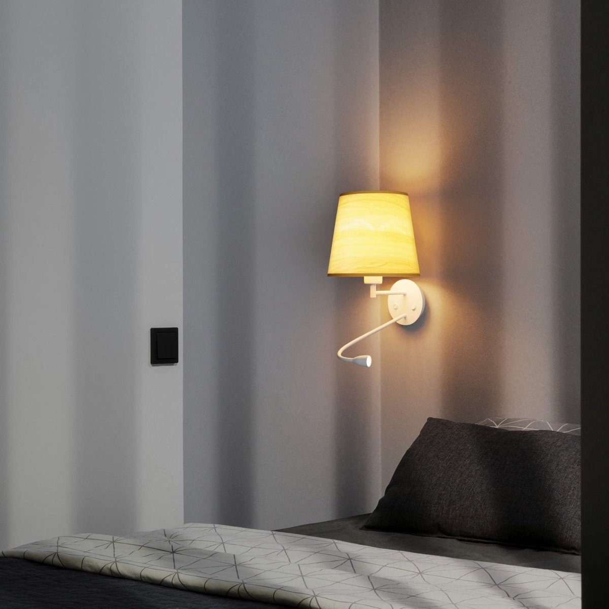 Aplique de pared para lectura "MAR" - E27 + Foco LED flexible - Barcelona Led-Decoración