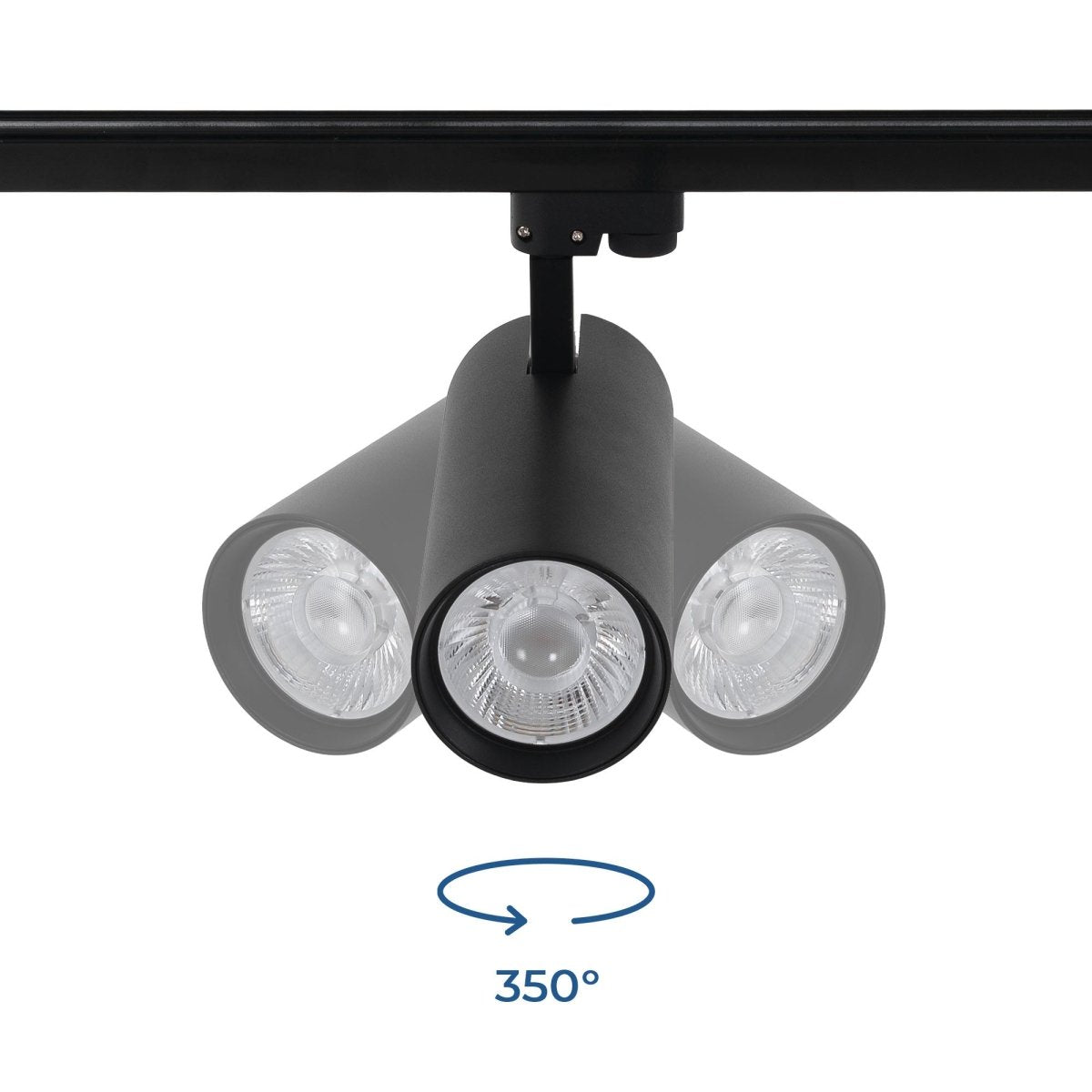 Proyector LED para carril monofásico - 36W - CCT - TRIAC regulable - CRI90 - Barcelona Led-