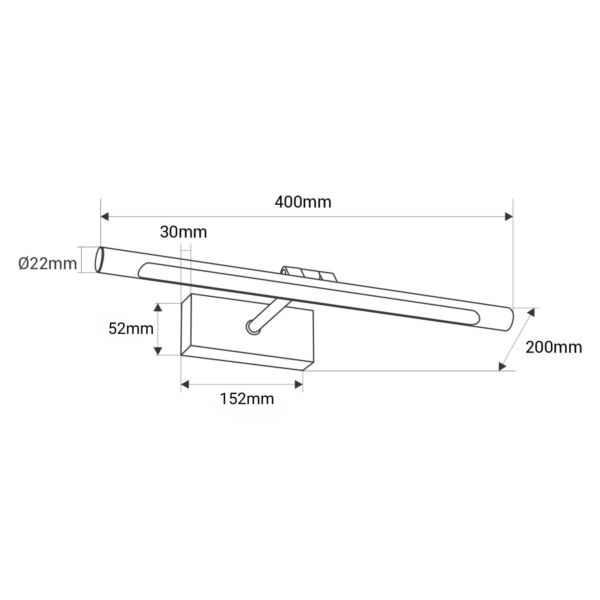 Aplique LED tubular con batería - 4W - Mando a distancia - CCT + DIM + Temporizador (1)