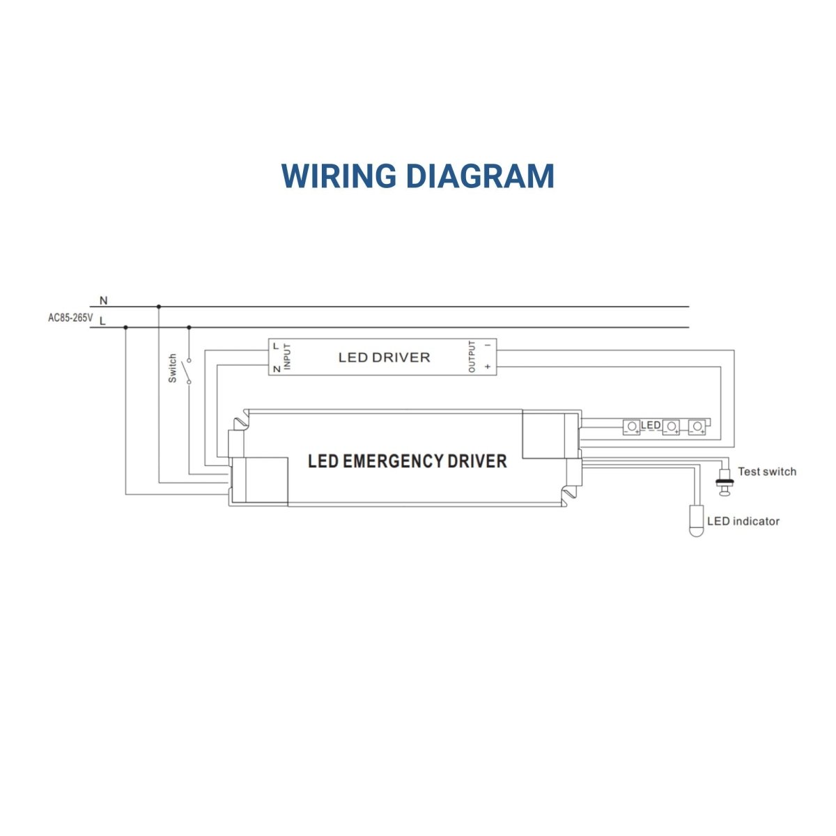 Driver LED para emergencia - Salida 3,3/4,5W - 3h autonomía - Luz 3-80W - Barcelona Led-