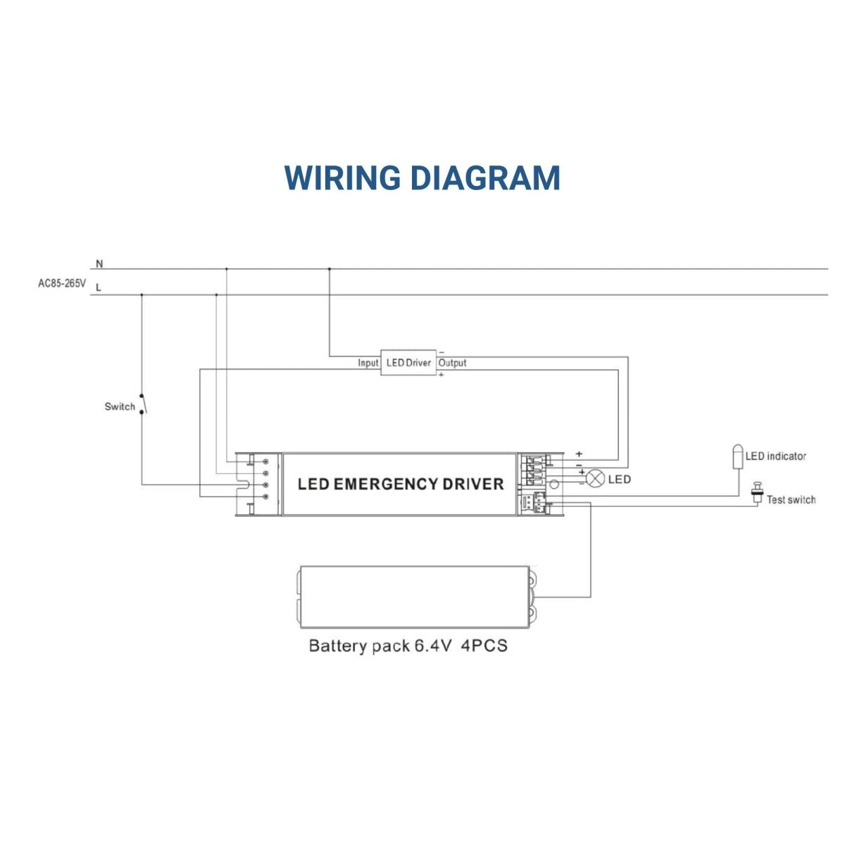 Driver LED para emergencia - Salida 3W - 3h autonomía - Luz 24/100W - Barcelona Led-