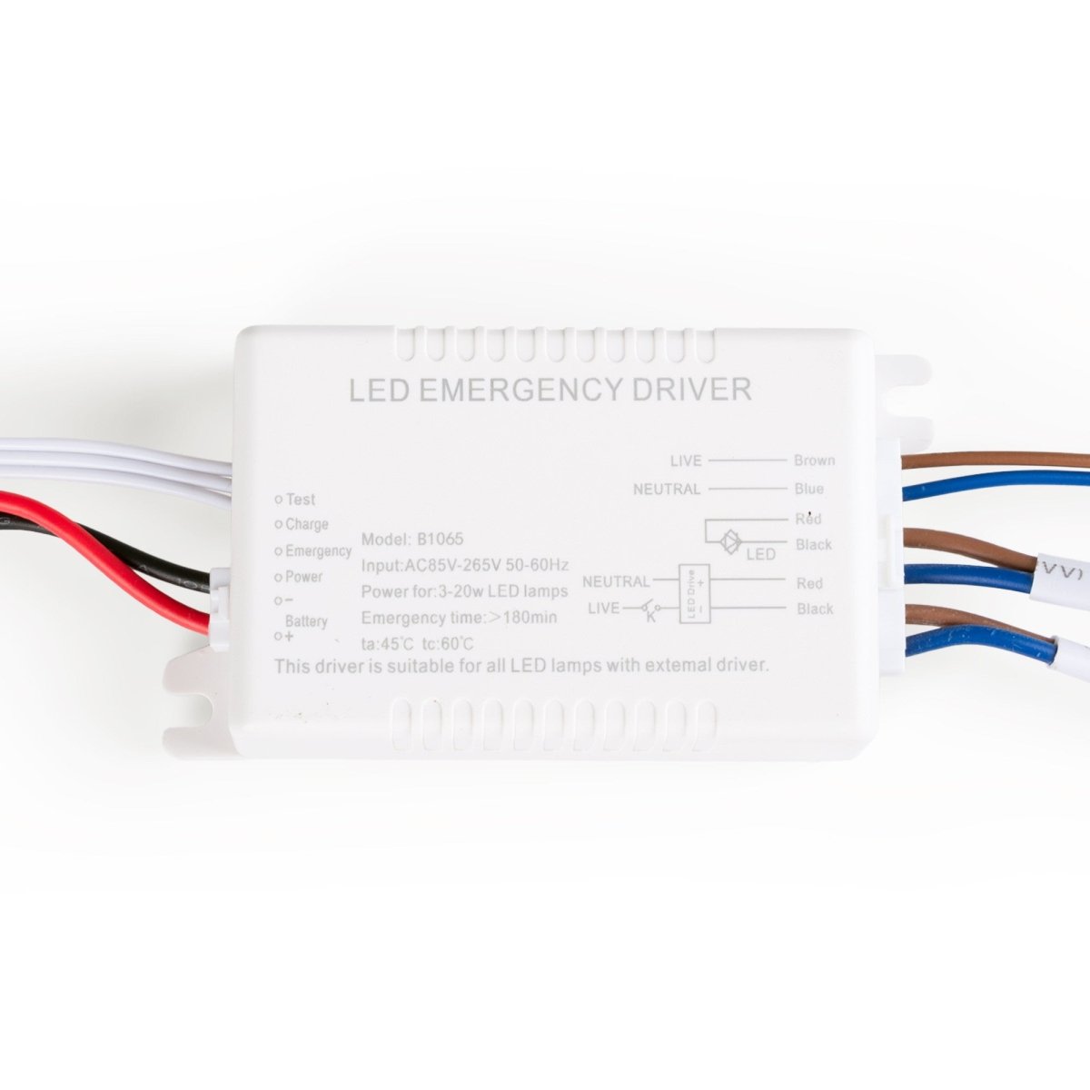 Driver LED para emergencia - Salida 3W - 3h autonomía - Luz 3/20W - Barcelona Led-