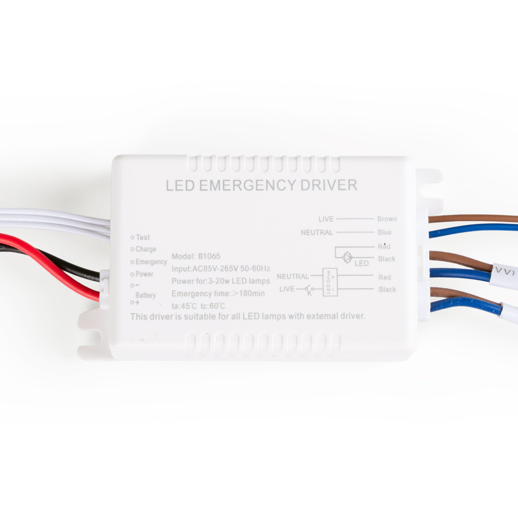 Driver LED para emergencia - Salida 3W - 3h autonomía - Luz 3/20W (4)