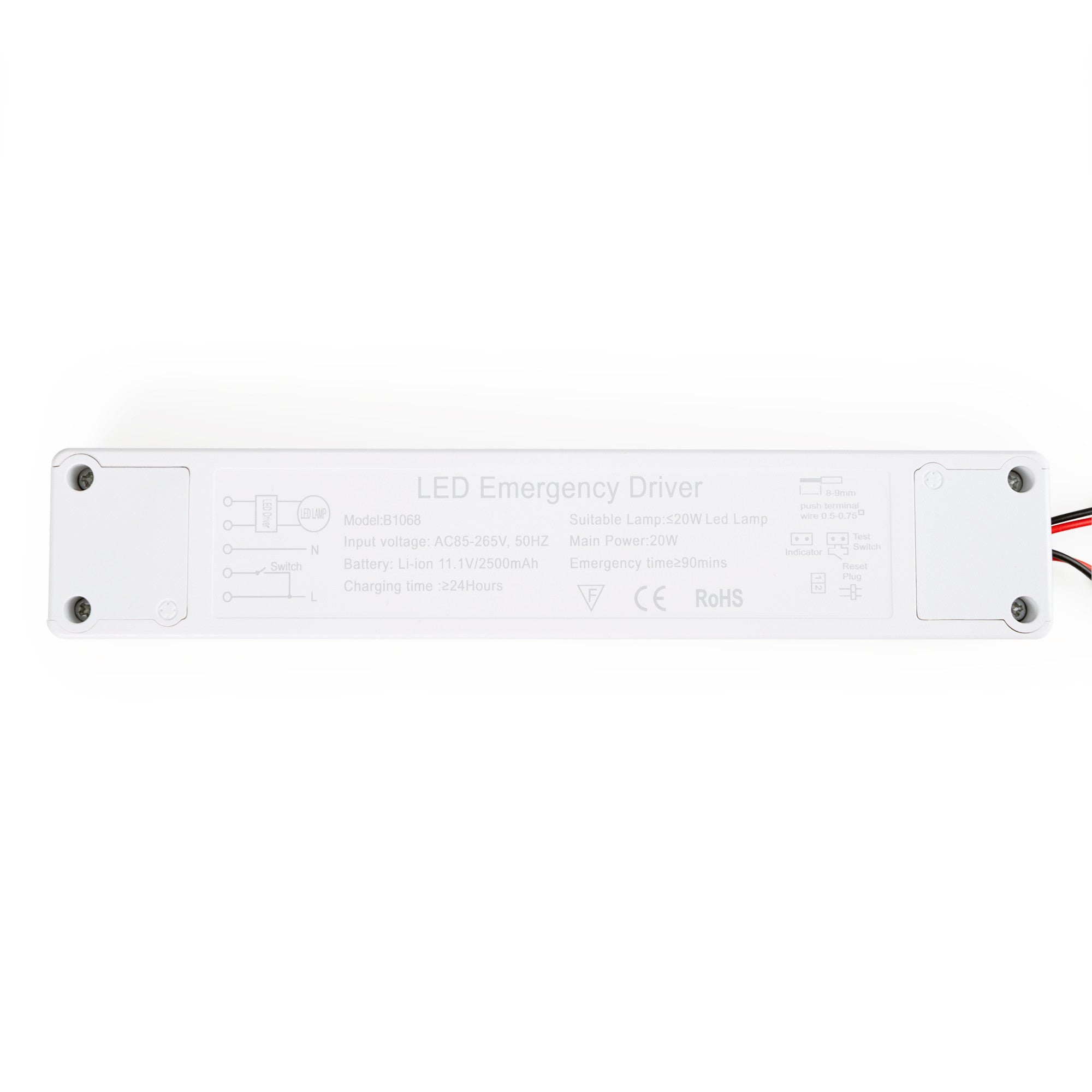 Driver LED para emergencia - Salida 3-20W - 2h autonomía - Luz 3-20W (6)