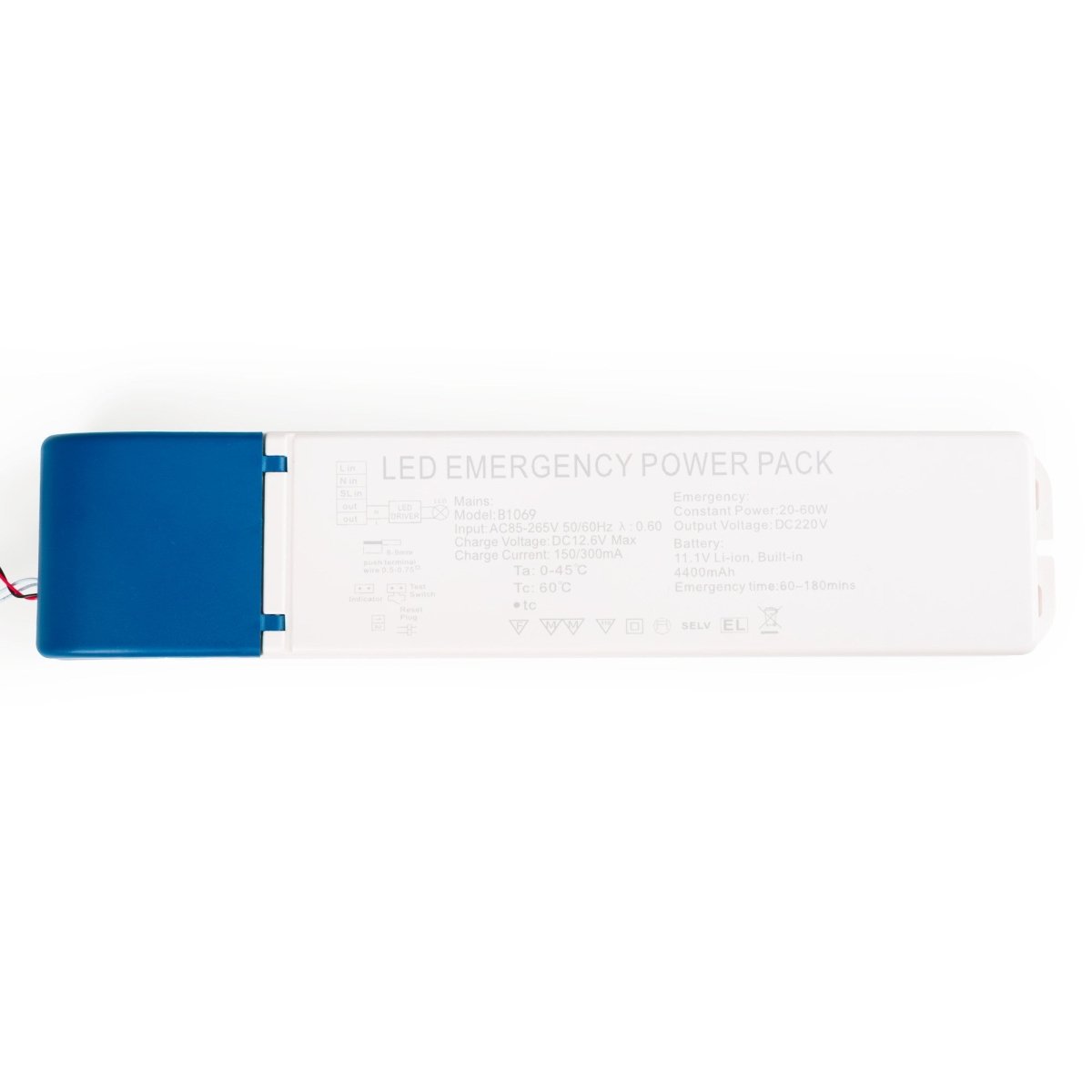 Driver LED para emergencia - Salida 3-60W - 3h autonomía - Luz 3-60W - Barcelona Led-