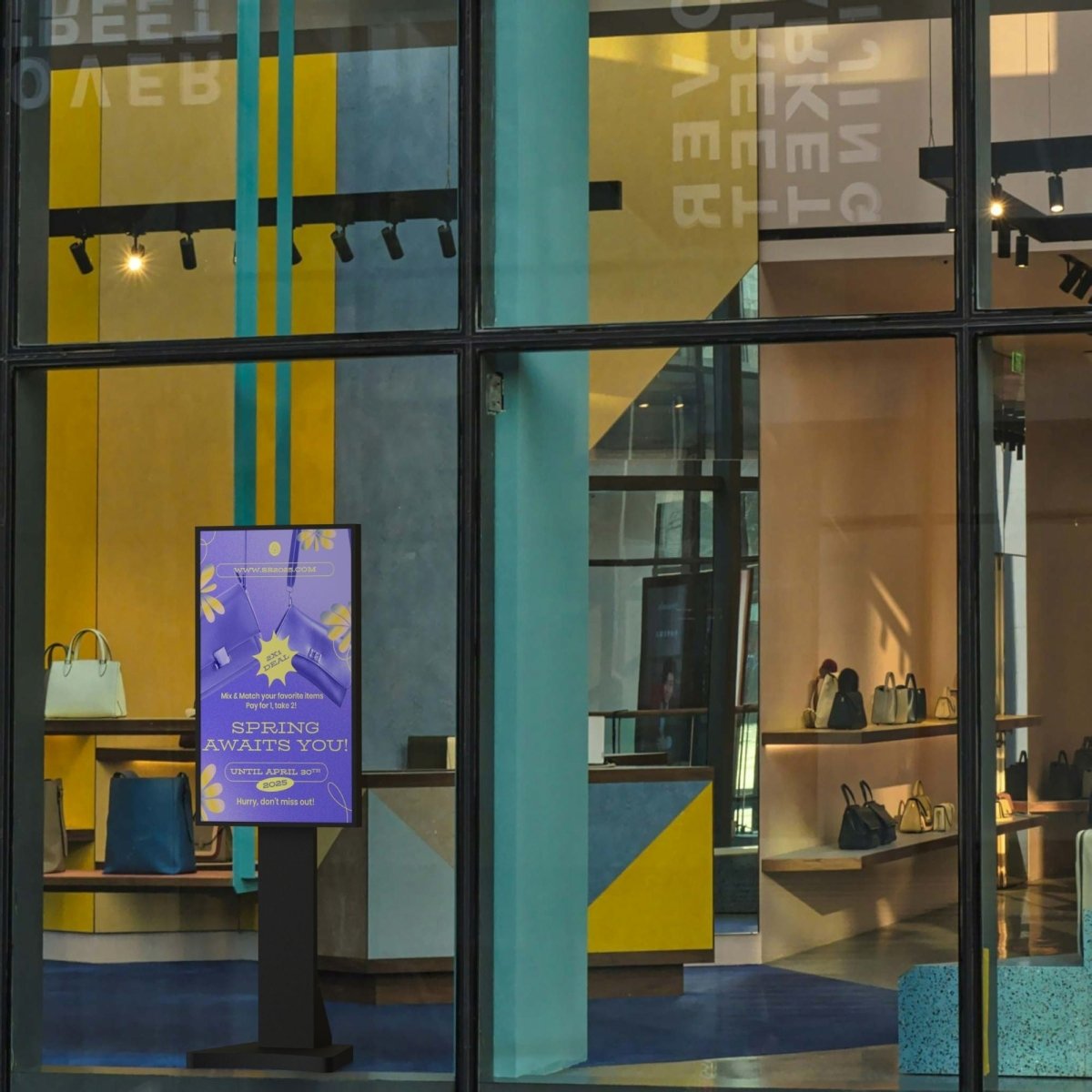 Display LCD FULL HD 43" para Escaparates - Alto Brillo 2500 NITS - Android - Barcelona Led-Signage
