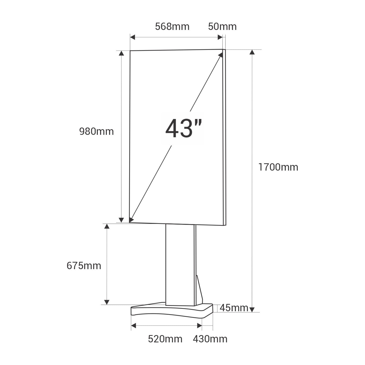 Display LCD FULL HD 43" para Escaparates - Alto Brillo 2500 NITS - Android (5)