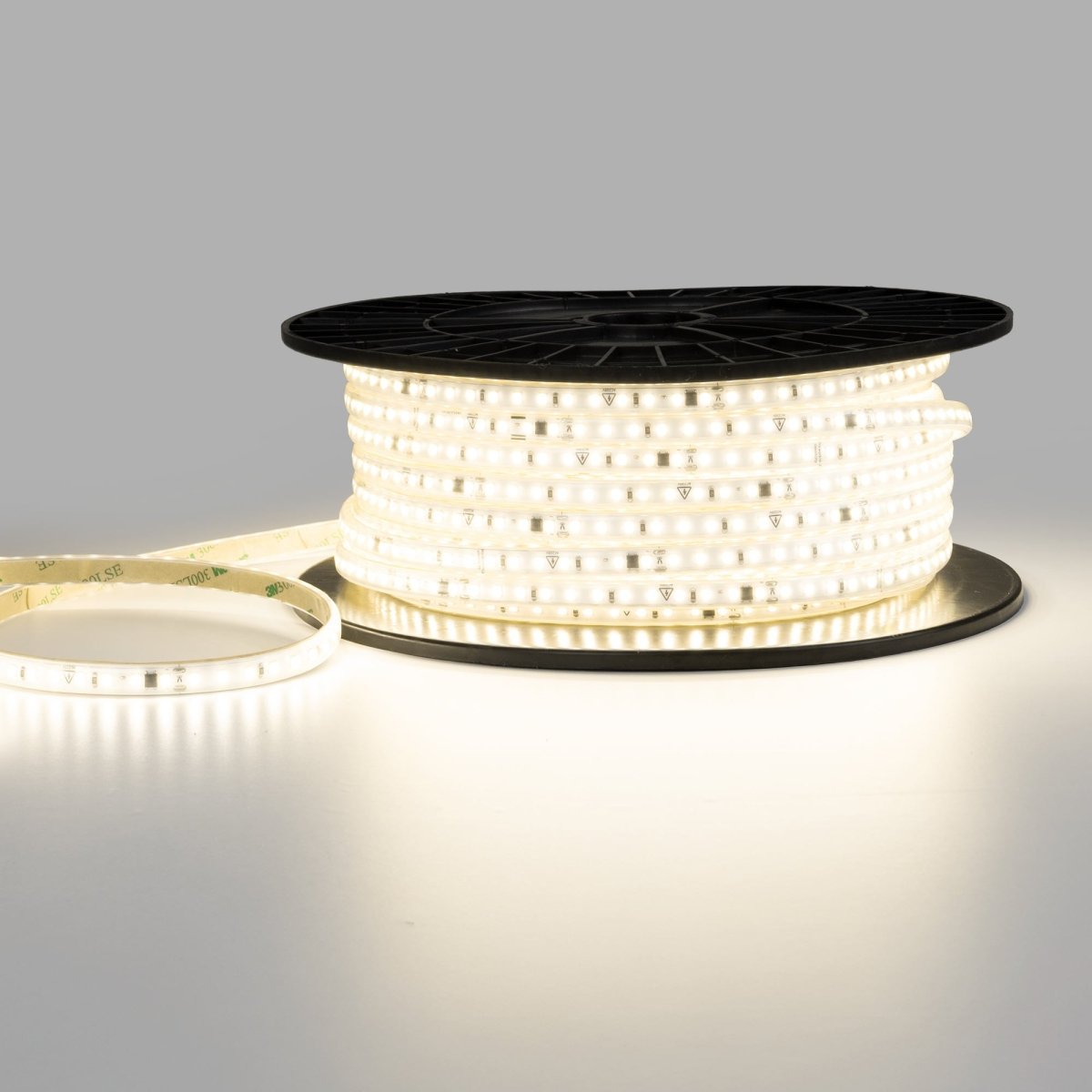 Tira LED 220V AC - Monocolor - 8W/m - 10mm - IP65 - 50 metros - 120ch/m - Barcelona Led-