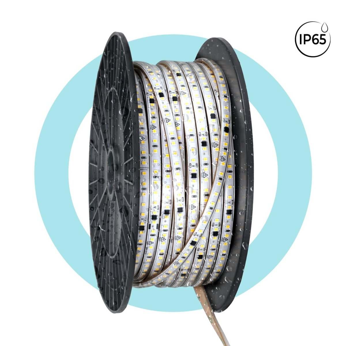 Tira LED 220V AC - Monocolor - 8W/m - 10mm - IP65 - 50 metros - 120ch/m - Barcelona Led-