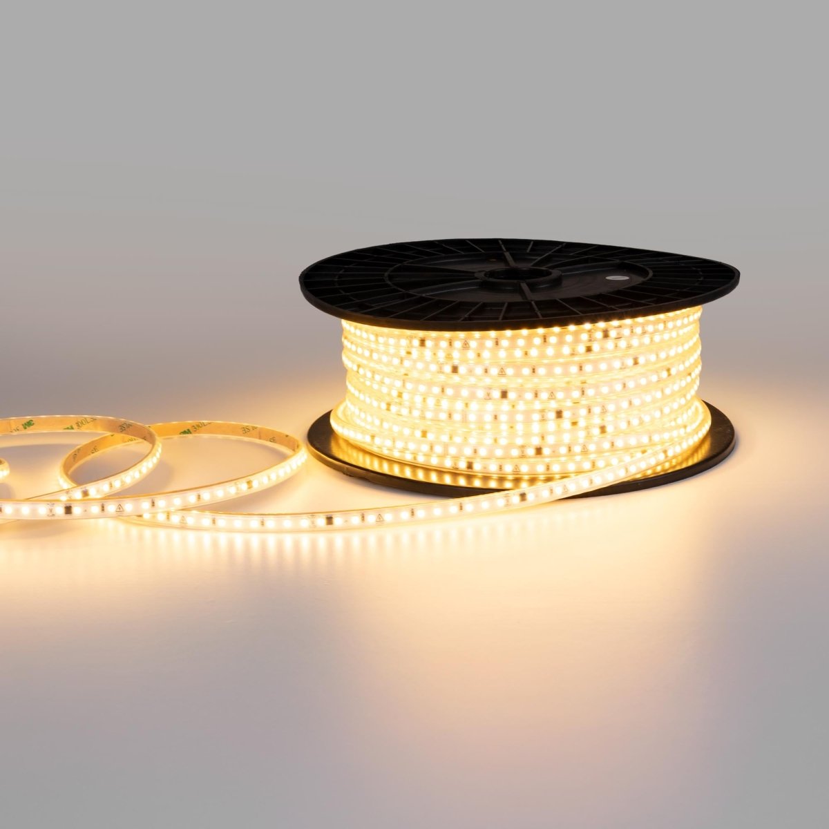 Tira LED 220V AC - Monocolor - 8W/m - 10mm - IP65 - 50 metros - 120ch/m - Barcelona Led-
