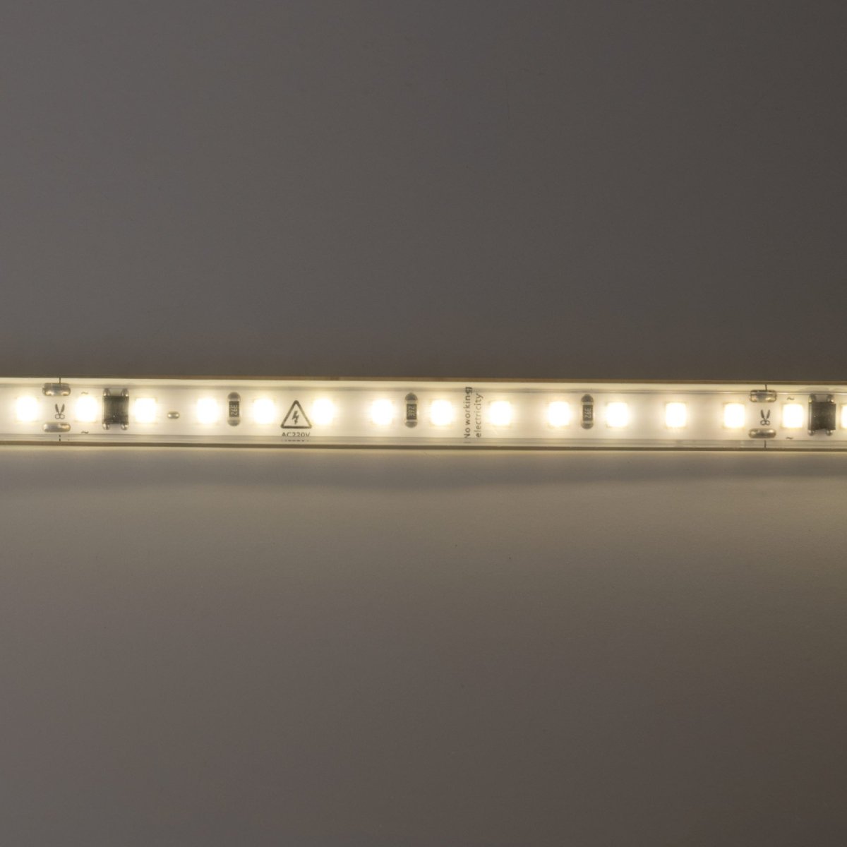 Tira LED 220V AC - Monocolor - 8W/m - 10mm - IP65 - 50 metros - 120ch/m - Barcelona Led-