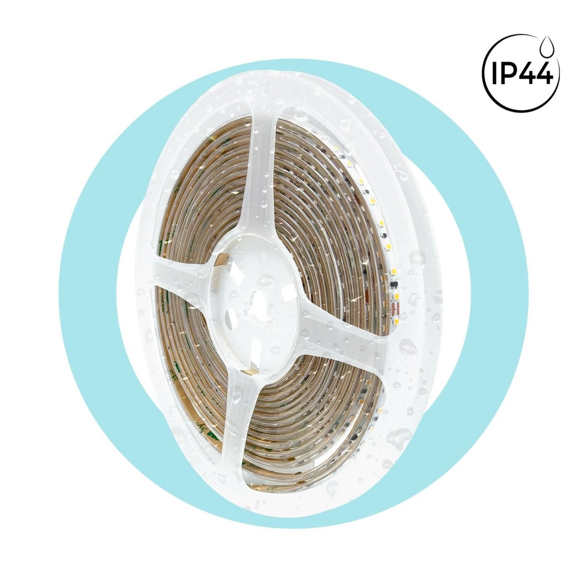 Tira LED 220V AC - Monocolor - 8W/m - 6.5mm - IP44 - 5 metros - 120ch/m - Barcelona Led-