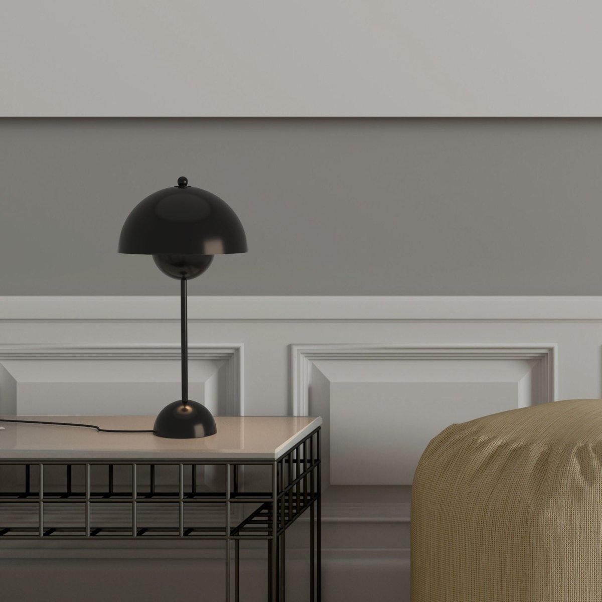 Lámpara de mesa diseño vintage "Floralis" - E27 (35)