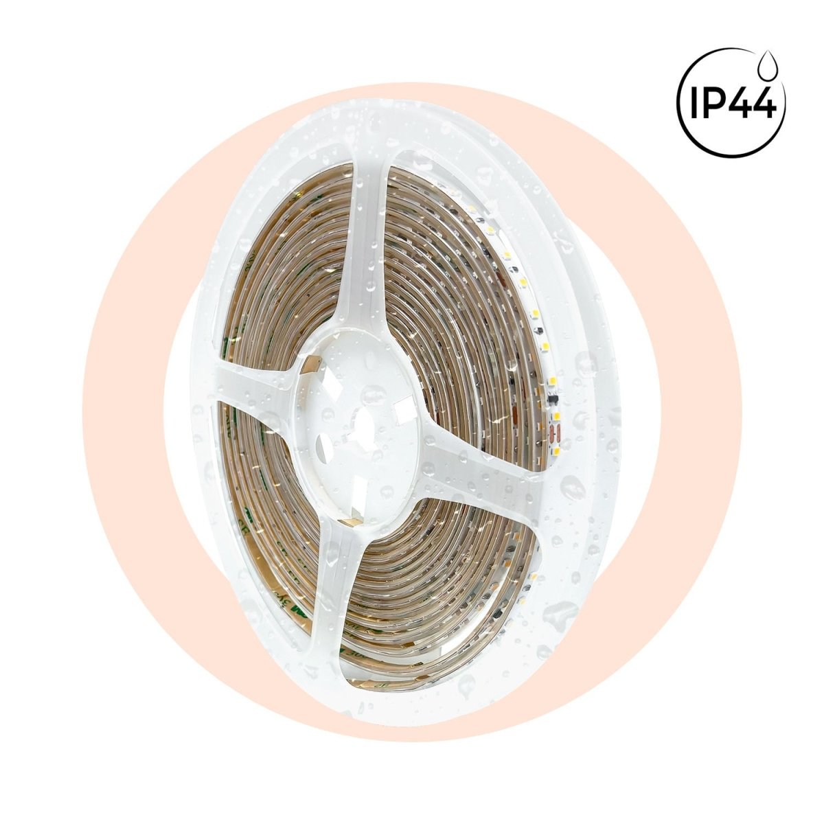 Tira LED 220V AC - Monocolor - 8W/m - 6.5mm - IP44 - 5 metros - 120ch/m - Barcelona Led-