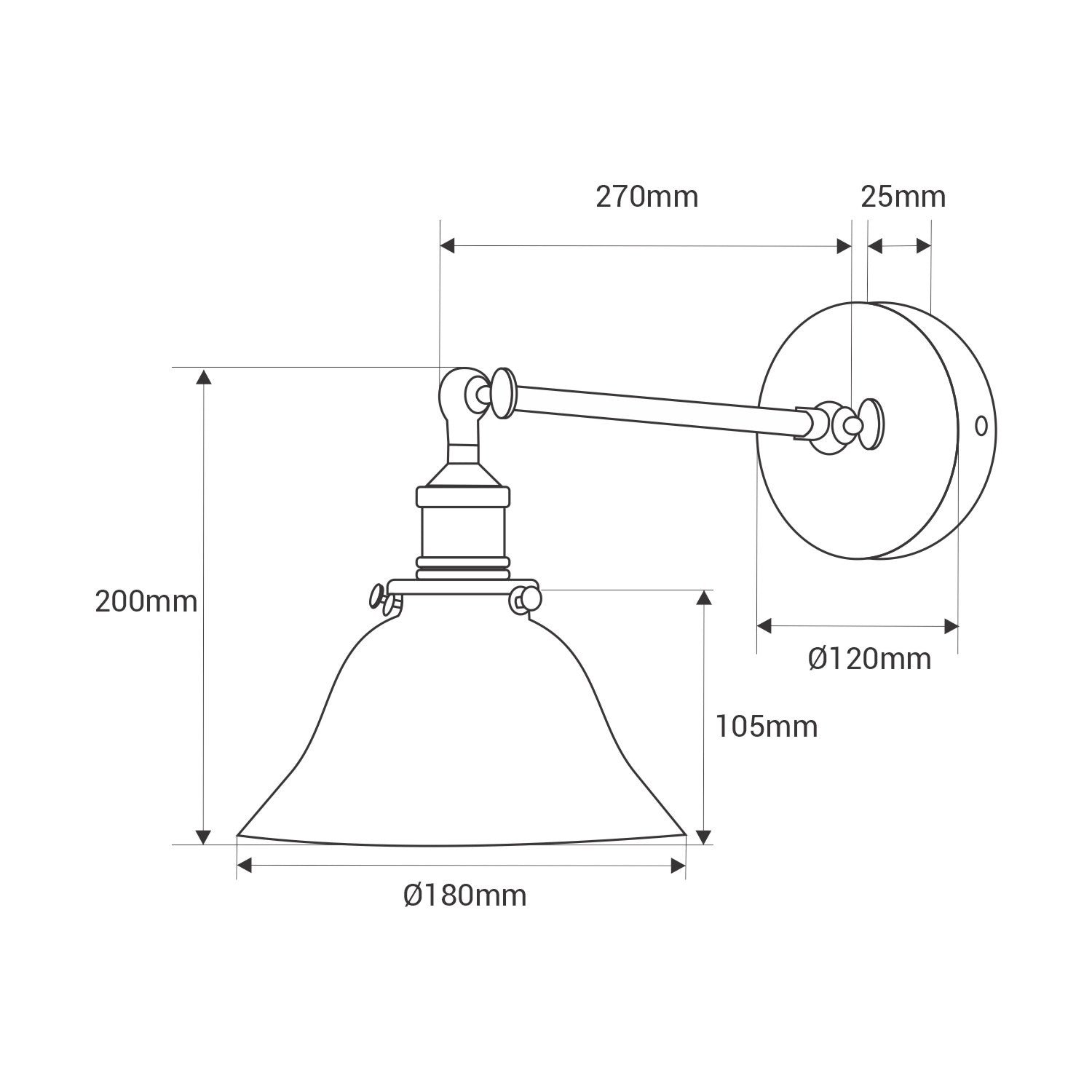 Aplique de pared "BANQUI" - Verde - E27 (2)