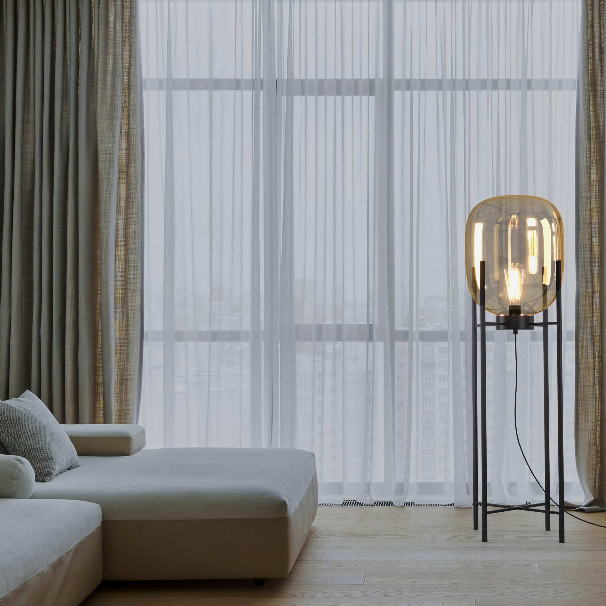 Lámpara de pie de diseño "BIG CRAFTY" - E27 (13)