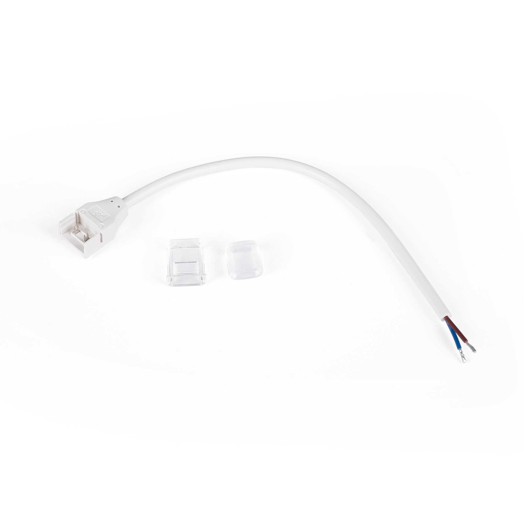 Conector de inicio + Tapón final para tira LED Monocolor IP65 - 10mm