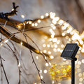 Ghirlanda luminosa solare esterna - 100 luci - Bianco caldo - 10 metri 2