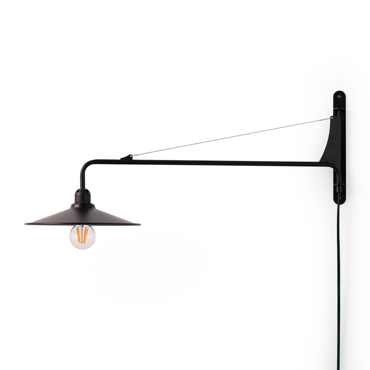 Aplique de pared orientable "PETTI" con cable y enchufe - E27 - Barcelona Led-Decoración