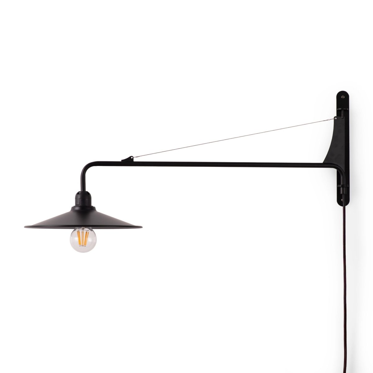 Aplique de pared orientable "PETTI" con cable y enchufe - E27 - Barcelona Led-Decoración