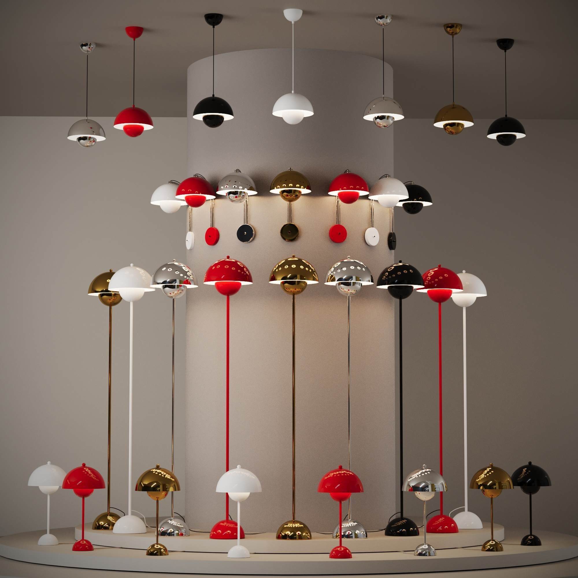 Lámpara de pie diseño vintage "Mia" - E27 (70)