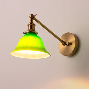 Aplique de pared "BANQUI" - Verde - E27 (10)