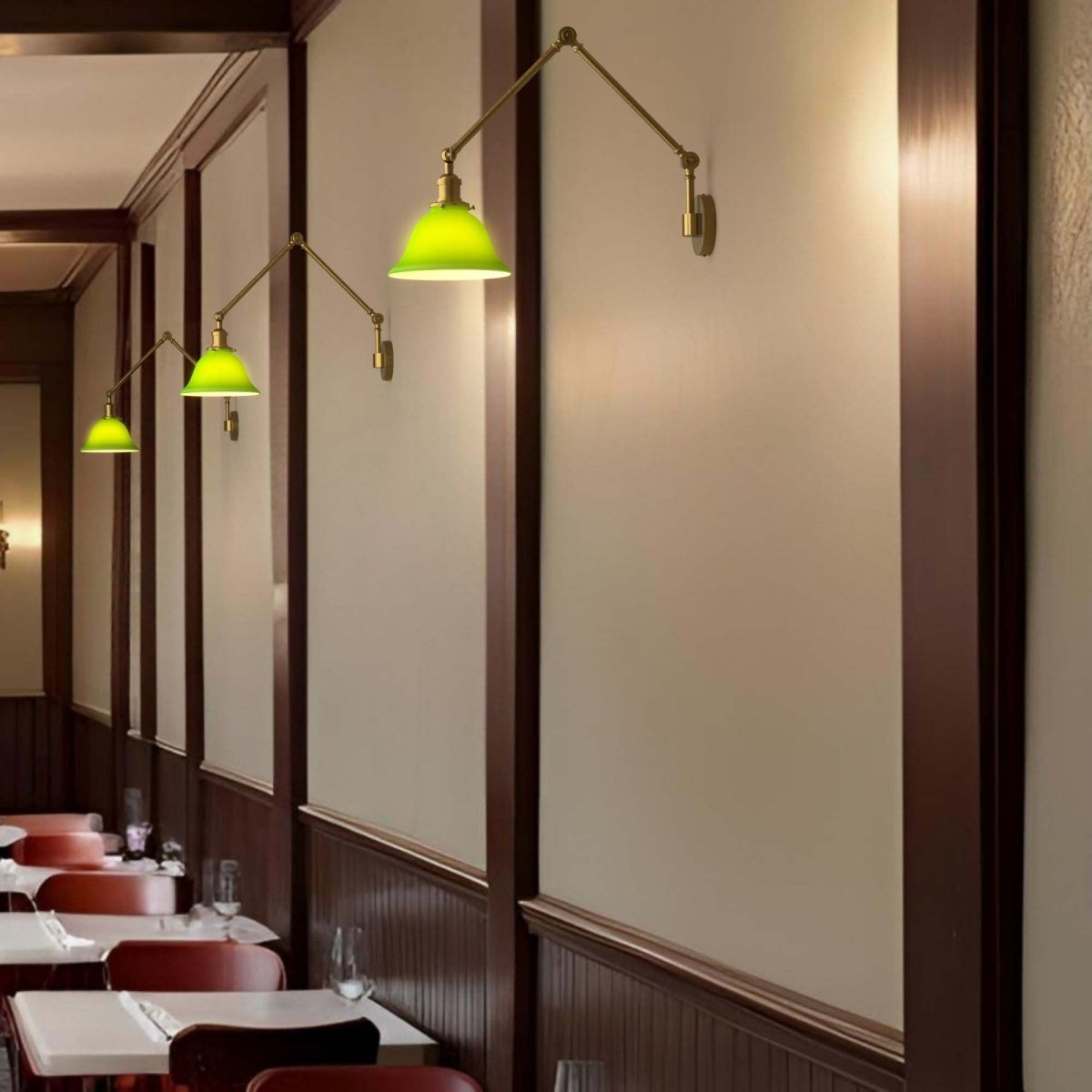 Aplique de pared con flexo "BILLAR" - E27 - Barcelona Led-Decoración