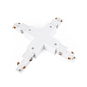 Unión en X para carril trifásico de superficie - Compatible con DALI (1)