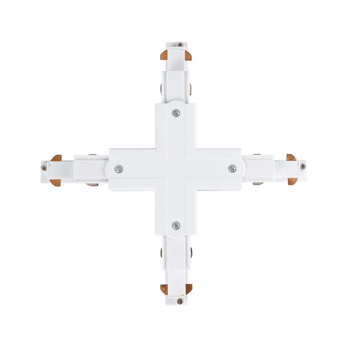 Unión en X para carril trifásico de superficie - Compatible con DALI - Barcelona Led-Accesorios