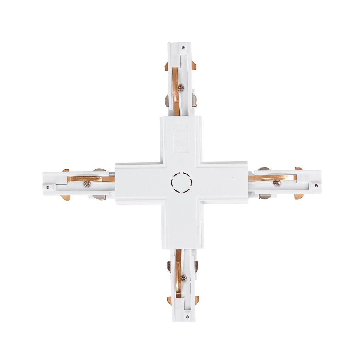 Unión en X para carril trifásico de superficie - Compatible con DALI - Barcelona Led-Accesorios