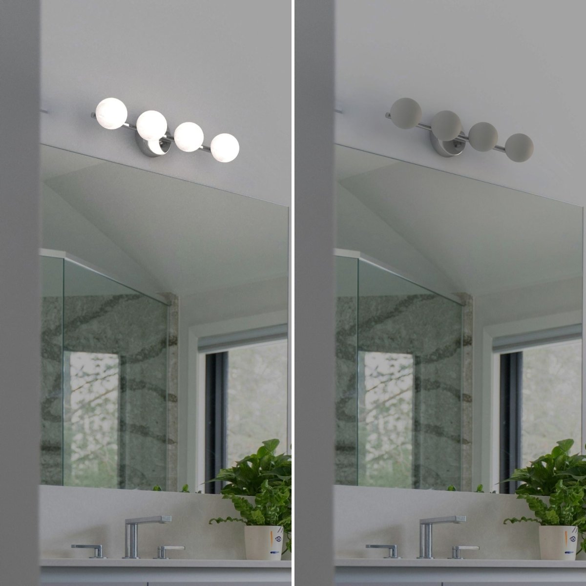 Aplique LED para baño - Esferas frontales - 12W - 4000K - Barcelona Led-Decoración