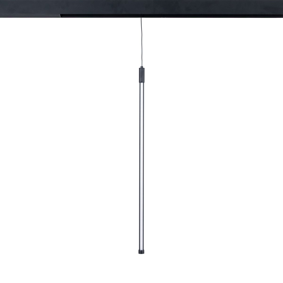 Lámpara colgante LED vertical para carril magnético - 48V - 12W - 2800K - Negra - Barcelona Led-