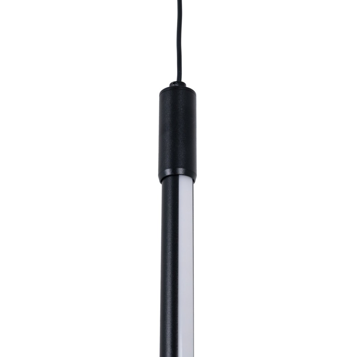 Lámpara colgante LED vertical para carril magnético - 48V - 15W - 2800K - Negra - Barcelona Led-