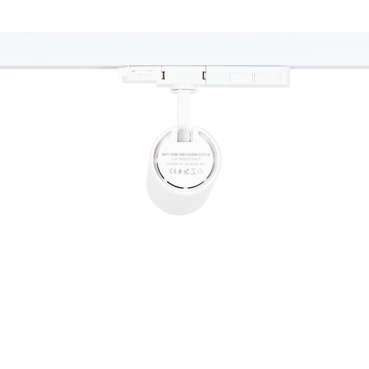 Proyector LED para carril trifásico - Potencia ajustable + ZOOM: 15W/20W/25W - CCT - Barcelona Led-