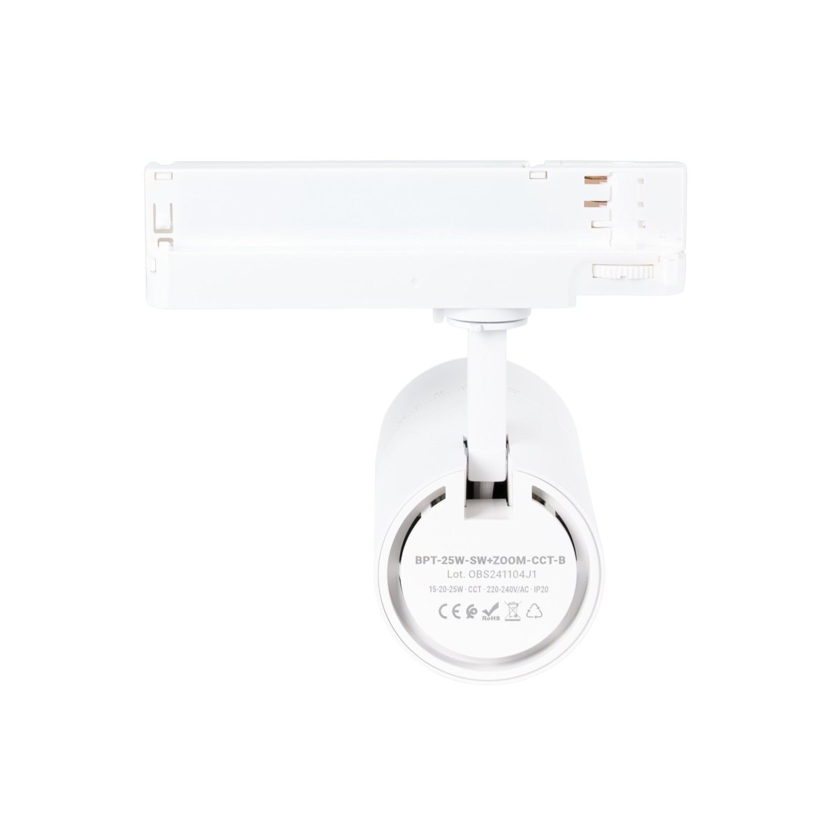 Proyector LED para carril trifásico - Potencia ajustable + ZOOM: 15W/20W/25W - CCT - Barcelona Led-
