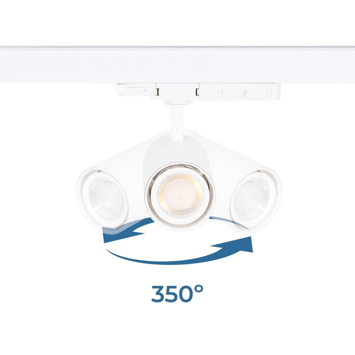 Proyector LED para carril trifásico - Potencia ajustable + ZOOM: 15W/20W/25W - CCT - Barcelona Led-