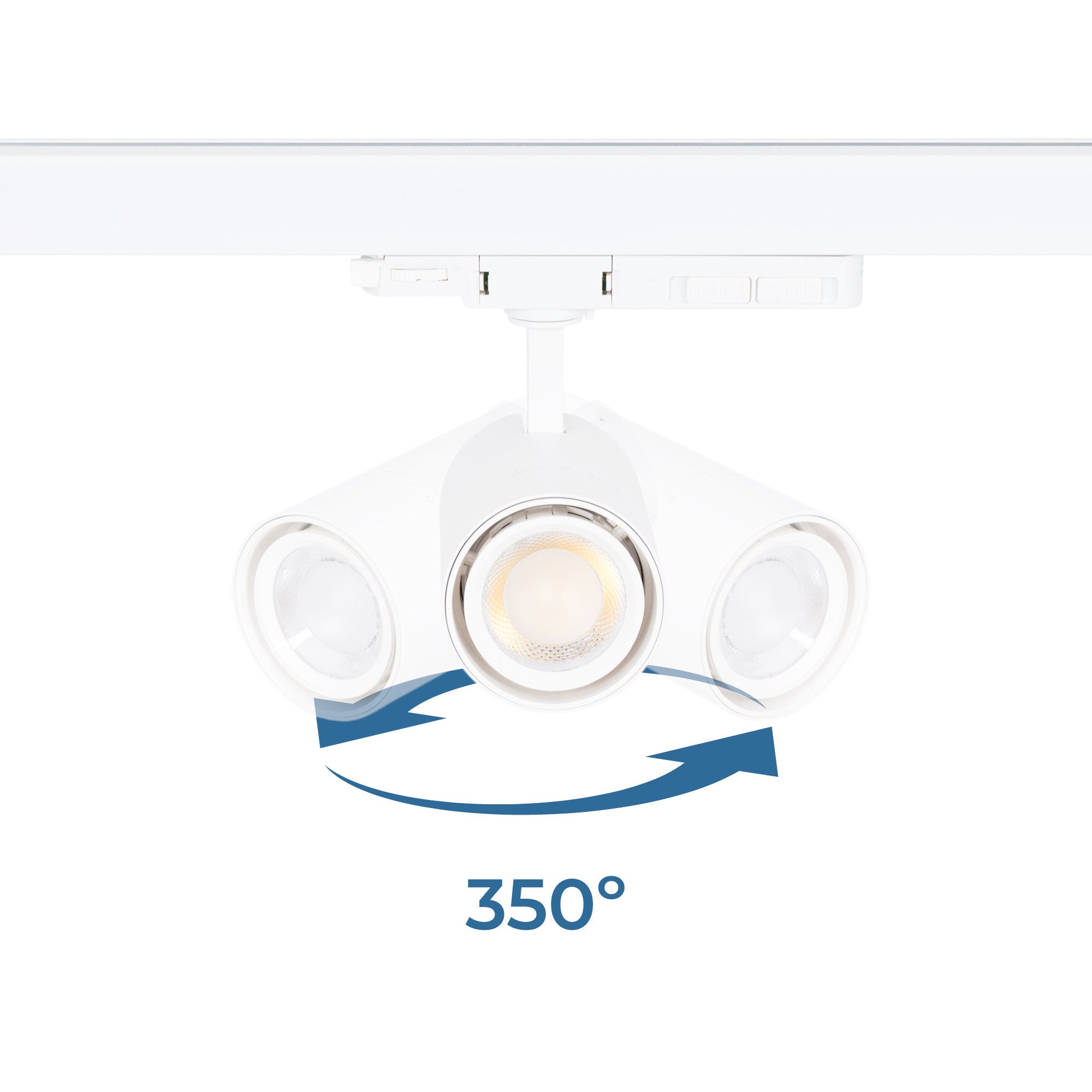 Proyector LED para carril trifásico - Potencia ajustable + ZOOM: 15W/20W/25W - CCT (26)