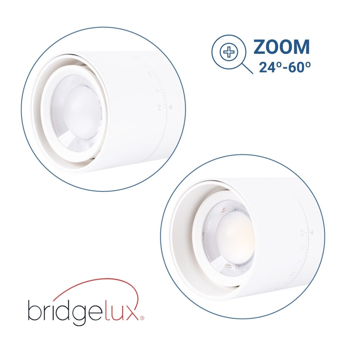 Proyector LED para carril trifásico - Potencia ajustable + ZOOM: 15W/20W/25W - CCT - Barcelona Led-