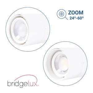 Proyector LED para carril trifásico - Potencia ajustable + ZOOM: 15W/20W/25W - CCT (53)