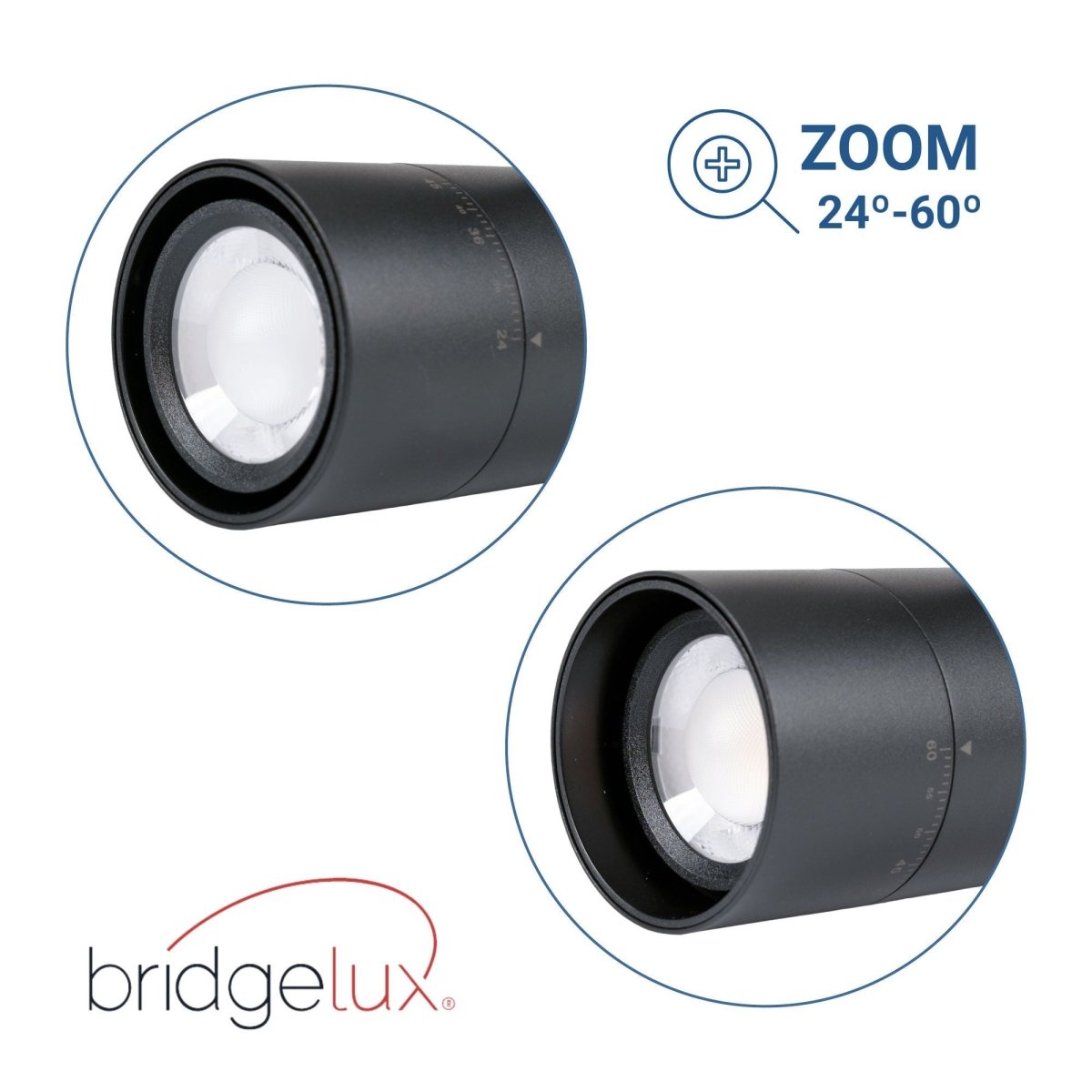 Proyector LED para carril trifásico - Potencia ajustable + ZOOM: 15W/20W/25W - CCT - Barcelona Led-
