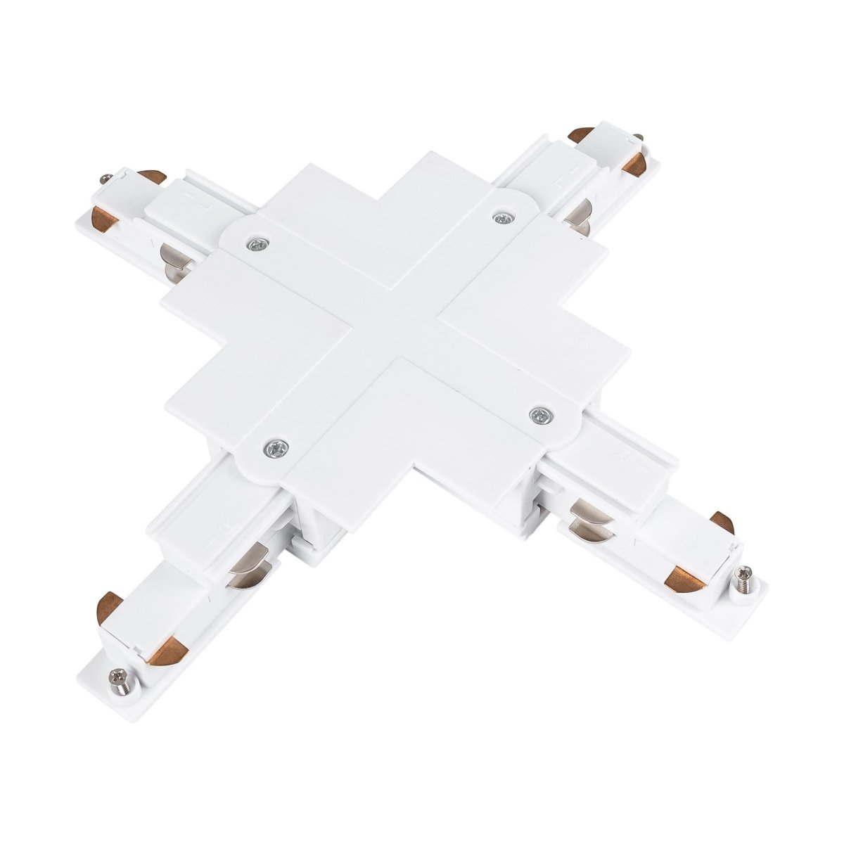Unión en X para carril trifásico empotrable - Compatible con DALI - Barcelona Led-Accesorios