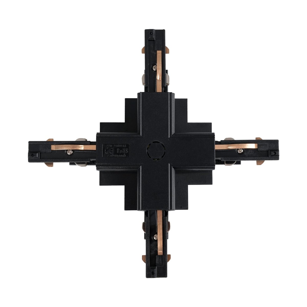 Unión en X para carril trifásico empotrable - Compatible con DALI - Barcelona Led-Accesorios