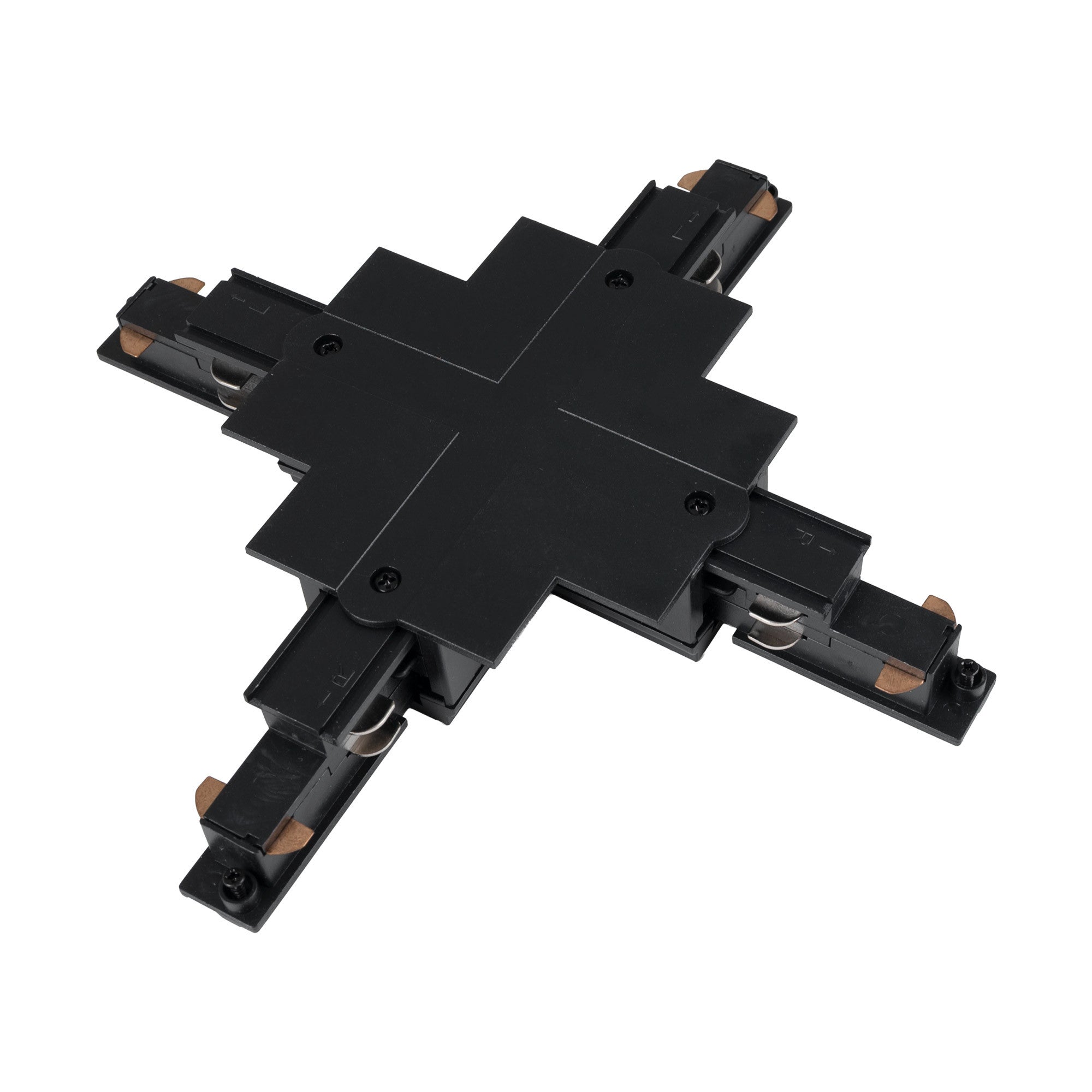 Unión en X para carril trifásico empotrable - Compatible con DALI